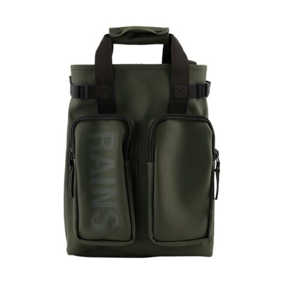 RAINS Texel Synthetic Army Olive Green Everyday Travel Backpack - Unisex main image 13